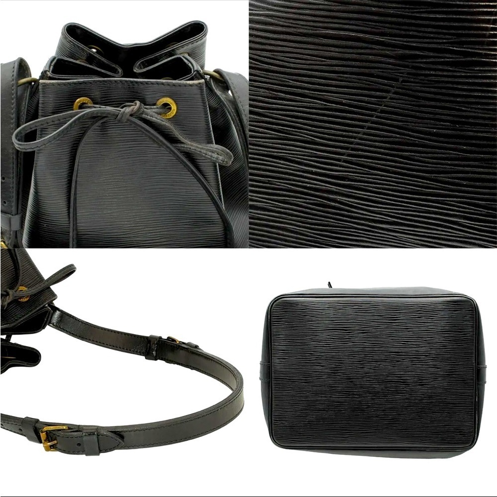 Louis Vuitton Epi Leather Petit Noe Drawstring Shoulder Bag Black C2570​​​ - Picture 5 of 10